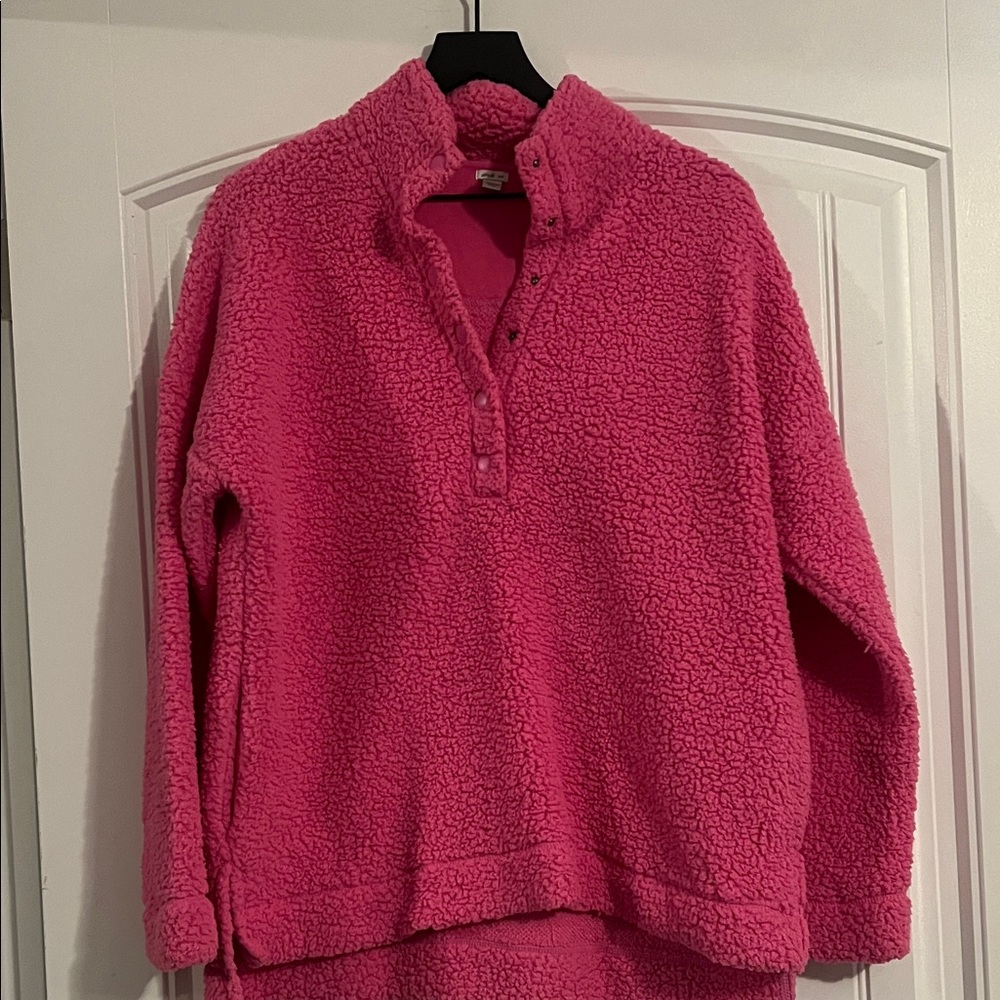 aerie Teddy Bear Fleece Pullover Medium